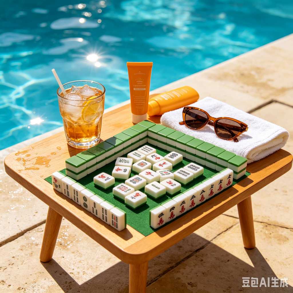 transparent mini mahjong set