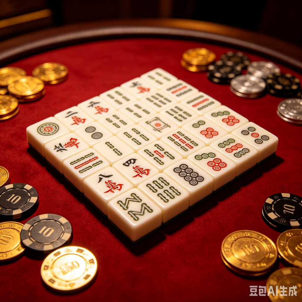 embossed mahjong set design